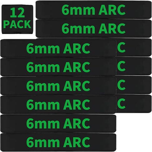 12 Pack Miaozhun 6mm ARC Magazine Marking Bands 6mm ARC Magazine Ammo Caliber Identification Bands (Black-Red) in Saudi Arabia