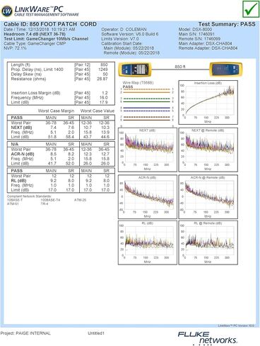 كابل Paige GameChanger Cat6، 258300304، 22AWG، UTP، صلب، CMP FT6، صندوق 1000 قدم، أسود in Saudi Arabia