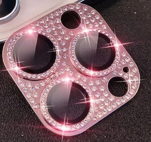 Camera Lens Protector for iPhone 16 Pro Max & 16 Pro, Upgraded Metal Cover Glass Lens Screen Protective Accessories for iPhone 16 Pro/Max (Pink) in Saudi Arabia