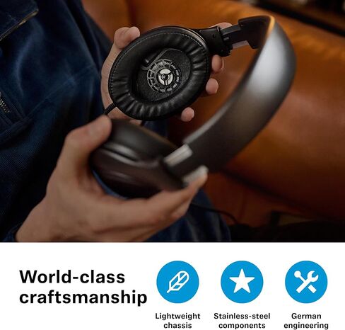 Sennheiser HD 620S Closed-Back Headphones, Speaker-Like Spatial Imaging and Optimized Surround for Immersive Listening - Wired, Black (Renewed) in Saudi Arabia