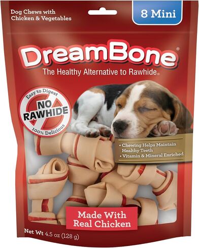 DreamBone Mini Chew, Treat Your Dog To a Chew Made with Real Meat and Vegetables in Kuwait