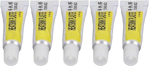 ciciglow Insulated Thermal Silicone Grease for 3D Printer, Good Adhesion Thermal Paste for CPU, 5 Tubes of White Paste, 25g Total, Suitable for LEDs and Electronics in Saudi Arabia