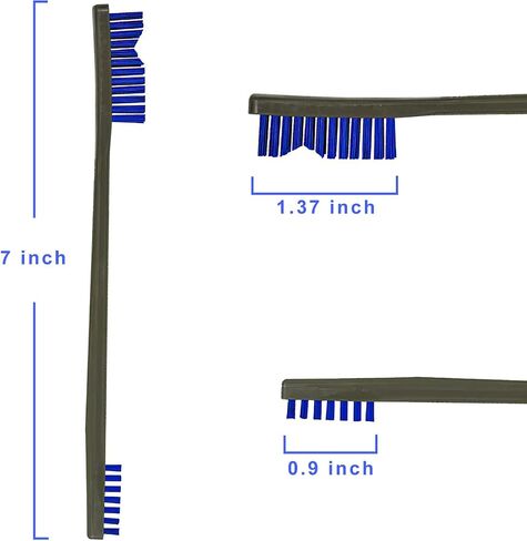 Gun Cleaning Brushes,Double-Ended Gun Cleaning Brush Set, Gun Cleaning kit, 7 Inch Nylon All Purpose Cleaning Brush with Plastic Handle Nylon Brush Gun Cleaning in Saudi Arabia