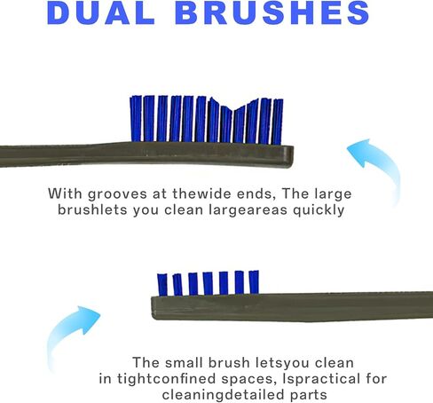 Gun Cleaning Brushes,Double-Ended Gun Cleaning Brush Set, Gun Cleaning kit, 7 Inch Nylon All Purpose Cleaning Brush with Plastic Handle Nylon Brush Gun Cleaning in Saudi Arabia