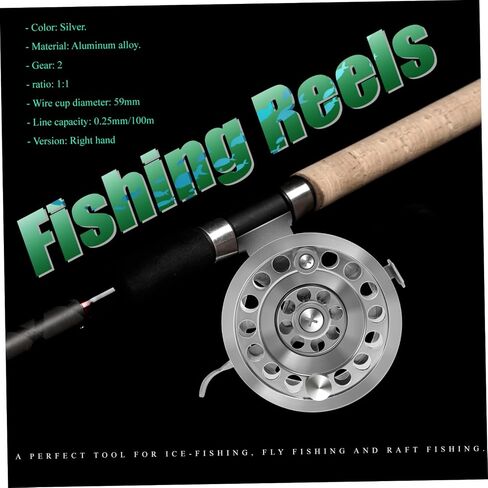Aluminum Alloy Wheel for Fly Fishing Portable Large Capacity Fishing Gear Accessories Right in Saudi Arabia