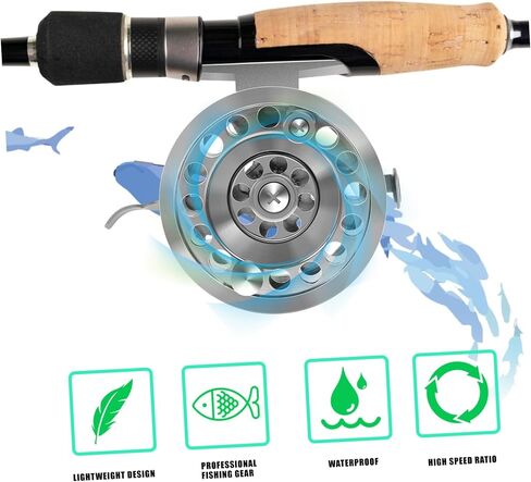Aluminum Alloy Wheel for Fly Fishing Portable Large Capacity Fishing Gear Accessories Right in Saudi Arabia