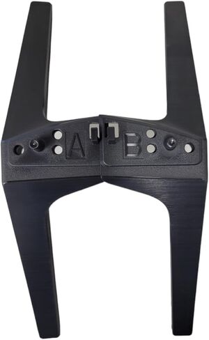 أرجل تلفزيون عامة - متوافقة مع موديلات تلفزيون LG الذكية 65UQ8000AUB و60UJ6050-UA (أسود، معدني، 3 قطع، مسامير متضمنة) in Kuwait