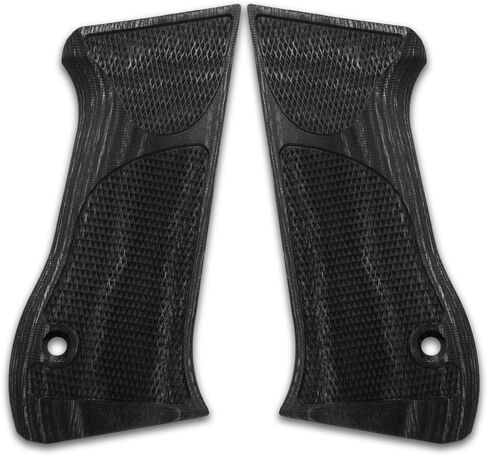 Cool Hand Wood Grips for Jericho 941 F/FB, Magnum Research's Desert Eagle, Checker Diamond Cut in Saudi Arabia