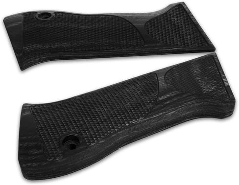 Cool Hand Wood Grips for Jericho 941 F/FB, Magnum Research's Desert Eagle, Checker Diamond Cut in Saudi Arabia