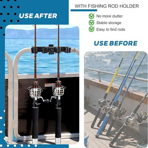 حوامل قضبان عائمة، تخزين قضبان القارب المربعة لأربعة قضبان، حوامل عمود الصيد سهلة التركيب للقوارب العائمة واليخوت والشاحنات البحرية in Kuwait