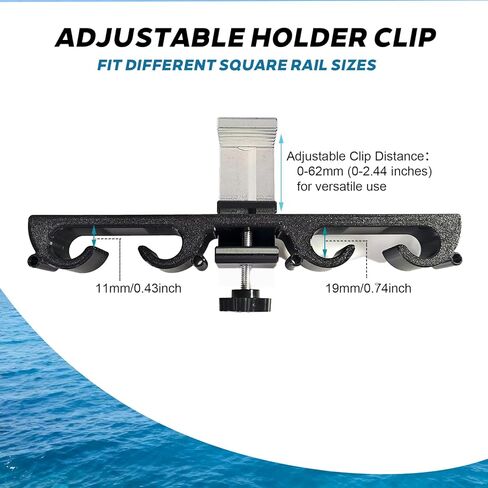 حوامل قضبان عائمة، تخزين قضبان القارب المربعة لأربعة قضبان، حوامل عمود الصيد سهلة التركيب للقوارب العائمة واليخوت والشاحنات البحرية in Kuwait