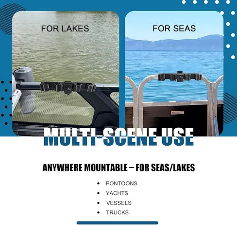 حوامل قضبان عائمة، تخزين قضبان القارب المربعة لأربعة قضبان، حوامل عمود الصيد سهلة التركيب للقوارب العائمة واليخوت والشاحنات البحرية in Kuwait