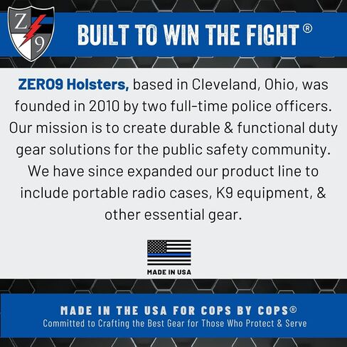 Zero9 Holsters - Model 4003 Standard Double Handcuff Case, Cuff Holder Compatible with Most Brands of Handcuffs in Saudi Arabia