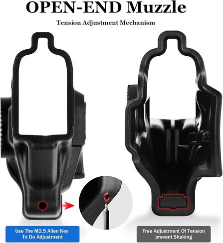حافظات G2c مقاس 9 مم، حافظة OWB لـ Taurus G2C G2S G3C G3X G3XL Millennium G2 PT111 PT140 3.2 بوصة - تم إصدار إصبع السبابة | غير قابل للتعديل | قفل تلقائي | حمل حزام الخصر الخارجي | لمسة نهائية غير لامعة - اليد اليمنى in Kuwait