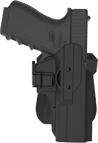 حافظة المسدس الأيسر لـ Glock 19/17 Gen 1 2 3 4 5، Glock 23/32 Gen 1 2 3 4، Glock 45/44/19X، حافظة مجداف OWB، حافظة تكتيكية مفتوحة الحزام، إطلاق سريع وحافظة غير قابلة للتعديل - اليد اليمنى/اليسرى in Kuwait