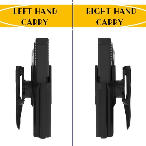 حافظة المسدس الأيسر لـ Glock 19/17 Gen 1 2 3 4 5، Glock 23/32 Gen 1 2 3 4، Glock 45/44/19X، حافظة مجداف OWB، حافظة تكتيكية مفتوحة الحزام، إطلاق سريع وحافظة غير قابلة للتعديل - اليد اليمنى/اليسرى in Kuwait