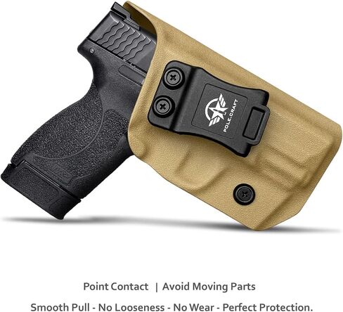 M&P 45 Shield Holster IWB Kydex Holster Fit مخصص: Smith & Wesson M&P 45 Shield M2.0 3.3 "مسدس برميل - داخل حزام الخصر المخفي - الاحتفاظ غير قادر - غطاء ماج زر - لا تآكل، لا غضب in Saudi Arabia