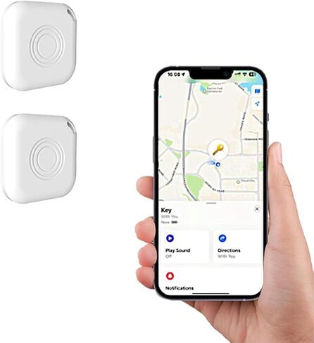 العلامات الذكية - جهاز تعقب مكون من قطعتين يعمل مع Apple Find My (iOS 14.6 أعلاه فقط)، وأداة البحث عن المفاتيح ومحدد موقع العناصر لحقيبة الظهر وحقائب السفر والحيوانات الأليفة والمحفظة in Saudi Arabia