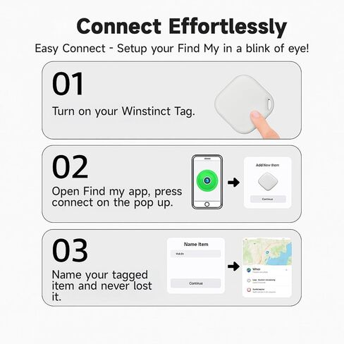 العلامات الذكية - جهاز تعقب مكون من قطعتين يعمل مع Apple Find My (iOS 14.6 أعلاه فقط)، وأداة البحث عن المفاتيح ومحدد موقع العناصر لحقيبة الظهر وحقائب السفر والحيوانات الأليفة والمحفظة in Saudi Arabia