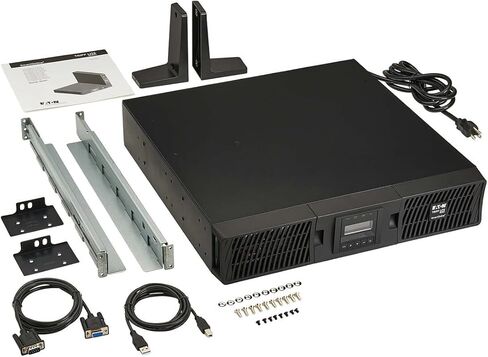 Eaton Tripp Lite SU1500RTXLCDN 1500VA 1350W UPS موجة جيبية عبر الإنترنت، 2U حامل/برج LCD، 8 NEMA 5-15R، بطارية قابلة للتبديل السريع، USB/RS-232، WEBCARDLXE، ACE متضمن ضمان لمدة 3 سنوات in Saudi Arabia