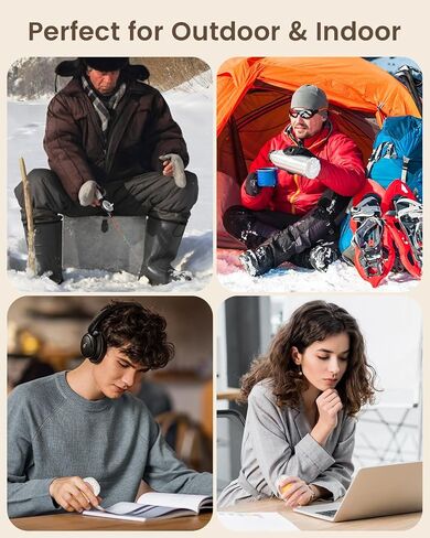 gabless Hand Warmers Rechargeable 2 Pack, AI Electric Handwarmers Fast Heating Hand Warmer with 3 Levels Heat, Portable Hand Heater Ideal Gifts for Women Men Office Outdoor Camping Hunting Travel in Saudi Arabia