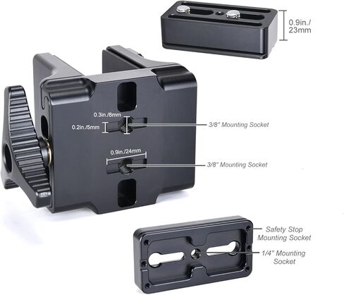 Hunting Tripod Rifles Gun Rest for Shooting Saddle Mount to Arca Swiss Clamp Adapter,Black, 2531 in Saudi Arabia
