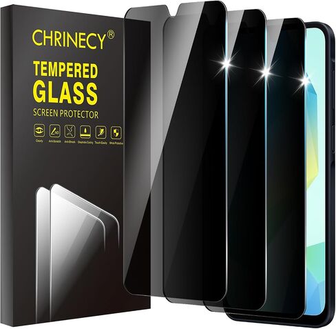 3 قطع واقي شاشة للخصوصية لهاتف Samsung Galaxy A16/A26، طبقة من الزجاج المقسى، صلابة 9H، مضاد للخدش، وضوح عالي الدقة، صديق للحافظة، سهل التركيب in Kuwait