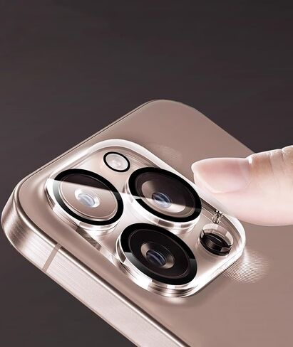for iPhone 15 Pro/15 Pro Max Camera Lens Protector, 1-Pack, Glass, 9H Hardness, Scratch Resistant, Compatible with iPhone 15 Pro & Pro Max in Saudi Arabia