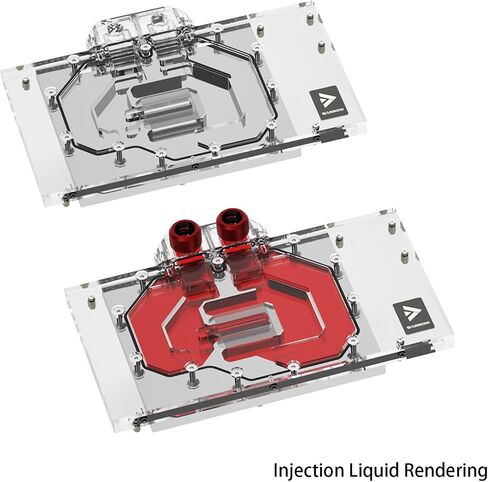 Barrow Copper GPU Water Block Compatible for Gigabyte RTX5090 D Gaimg/Windforce/Master, Full Coverage GPU Water Cooler Include Backplate, Liquid Cooling Graphics Card Water Cooling Block in Saudi Arabia