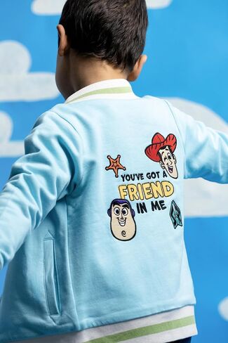 MONICA + ANDY Bomber Jacket, Size 2T, The Very Hungry Caterpillar, 100% Organic Clothes for Girls and Boys, Button Down Jacket, Sustainable Super Soft Fabric, Sizes for Kids, Toddler, & Infant in Saudi Arabia