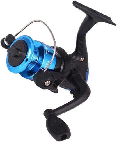 Metal Fishing Reel Fish Reel Fishing Tackle Line Wheel Fishing Feeder (Blue) in Saudi Arabia