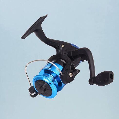 Metal Fishing Reel Fish Reel Fishing Tackle Line Wheel Fishing Feeder (Blue) in Saudi Arabia