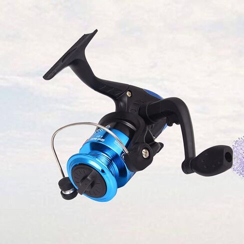 Metal Fishing Reel Fish Reel Fishing Tackle Line Wheel Fishing Feeder (Blue) in Saudi Arabia