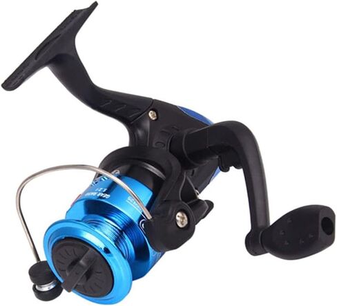 Metal Fishing Reel Fish Reel Fishing Tackle Line Wheel Fishing Feeder (Blue) in Saudi Arabia