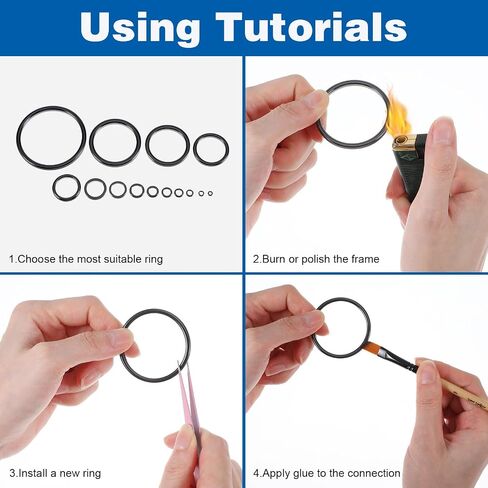 28 Pcs Fishing Rod Eyelet Repair Kit 14 Sizes Ceramic Guide Ring Replacement Kit Fishing Rod Repair Accessories in Saudi Arabia