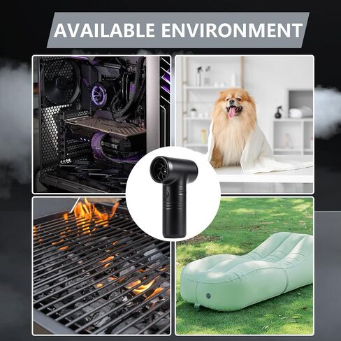 Compressed Air Duster-A Handy Super Power Electric Air Duster with Brushless Motor for Lower Noise and 3-Gear Adjustable Blower, Dust Blower for Computer, Keyboard, House, Outdoor and Car in Saudi Arabia