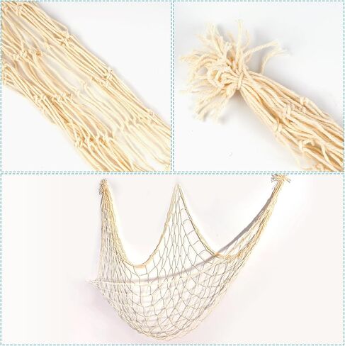 Natural Cotton Fishing Nets Nautical Party Decor for Beach Luau Under The Sea Pirate Theme Backdrop in Saudi Arabia