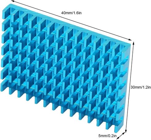 Circuit Board Cooling Fin, 5Pcs Aluminum Heatsink Cooling Fin Circuit Board Cooling Fin Heatsink Cooler Chip Heat Sink 40×30×5Mm, Chip Heat Sink in Saudi Arabia