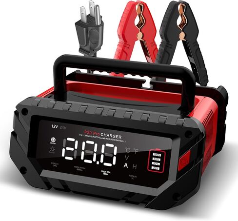 شاحن بطارية 26-AMP ، شاحن السيارات التلقائي الذكي الذكي 6V/12V/24V ، وصيانة للبطارية ، وشاحن دسمة للسيارة ، والدراجة النارية ، والقوارب ، والتحضير الرصاص ، والليثيوم ، و LifePo4 بطارية in Kuwait