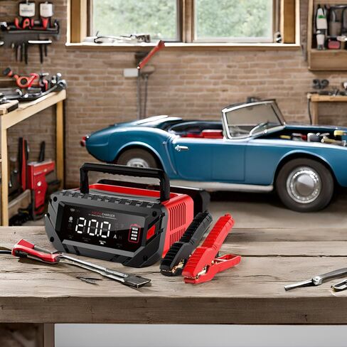 شاحن بطارية 26-AMP ، شاحن السيارات التلقائي الذكي الذكي 6V/12V/24V ، وصيانة للبطارية ، وشاحن دسمة للسيارة ، والدراجة النارية ، والقوارب ، والتحضير الرصاص ، والليثيوم ، و LifePo4 بطارية in Kuwait