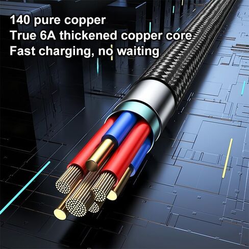 شاحن iPhone سريع، 6FT لكابل Lightning إلى USB كابل شحن USB مضفر من النايلون سلك نقل عالي السرعة لهاتف iPhone 14/13/12/11 Pro Max/XS MAX/XR/XS/iPad، أسود in Saudi Arabia