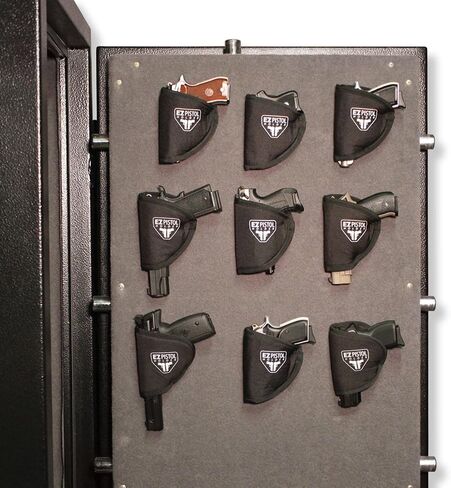 Adhesive Handgun Holster Organizer Gun Safe, Car, Desk, Carpet-Firearm Protection w Nylon Padded Interior, Full Size, 9mm in Saudi Arabia