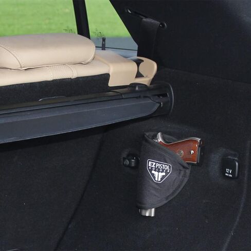 Adhesive Handgun Holster Organizer Gun Safe, Car, Desk, Carpet-Firearm Protection w Nylon Padded Interior, Full Size, 9mm in Saudi Arabia