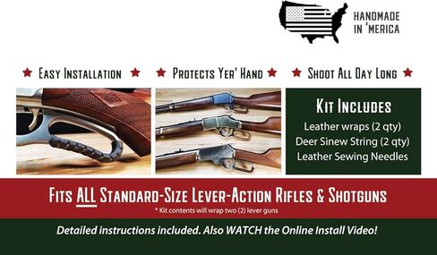 غلاف جلدي مصنوع يدويًا لبنادق الرافعة والبنادق in Kuwait