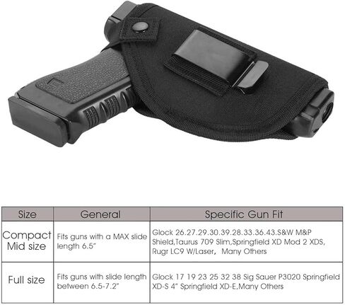 2 حزمة من حافظة المسدسات العالمية للرجال والنساء، حافظة مسدسات مخفية IWB OWB مع حقيبة مجلة، رسم يدوي يمين ويسار يناسب S&W M&P Shield 9MM 380 Glock 17 19 26 43 مسدسات مماثلة in Kuwait
