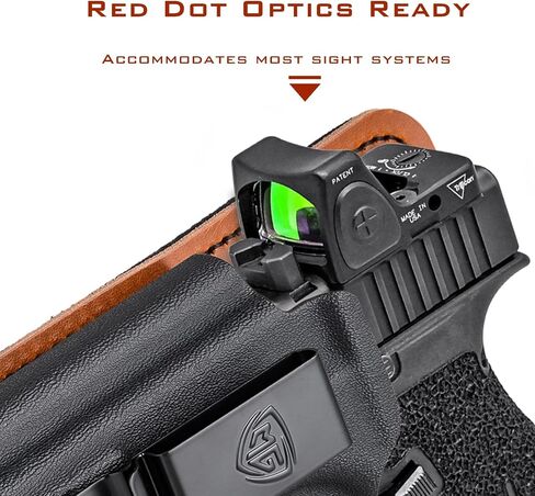 M&P Shield/Plus Holster with Comfort Foam Pad, IWB Kydex and Leather Hybrid Holster for Smith and Wesson M&P Shield 9mm/40, S&W M&P Shield Plus Pistol, Appendix Carry Holster for Concealed Carry in Saudi Arabia