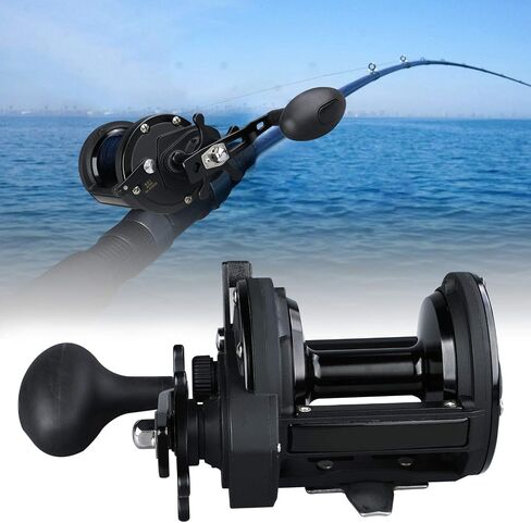 Sougayilang Conventional Reel Trolling Fishing Reel Powerful Drag Fishing Reel for Saltwater Big Game in Saudi Arabia