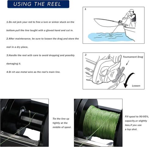 Sougayilang Conventional Reel Trolling Fishing Reel Powerful Drag Fishing Reel for Saltwater Big Game in Saudi Arabia