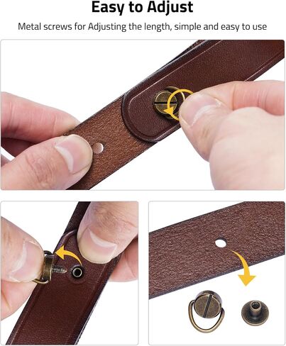CVLIFE Leather Rifle Sling Two Point Sling Leather Gun Sling with Ammo Holder Adjustable Gun Strap Traditional Sling with Swivels in Saudi Arabia
