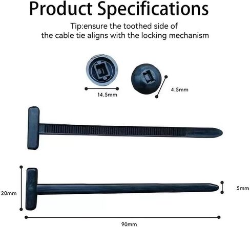200 قطعة من مشبك ربط الكابل العالمي من النايلون مع صندوق تخزين من البولي بروبيلين - أربطة بسحاب متعددة الوظائف مع دبوس وزر، أدوات تثبيت مقاومة للأشعة فوق البنفسجية لإصلاح السيارة، ومشابك مصد الصدمات والرفارف (200 قطعة) in Kuwait